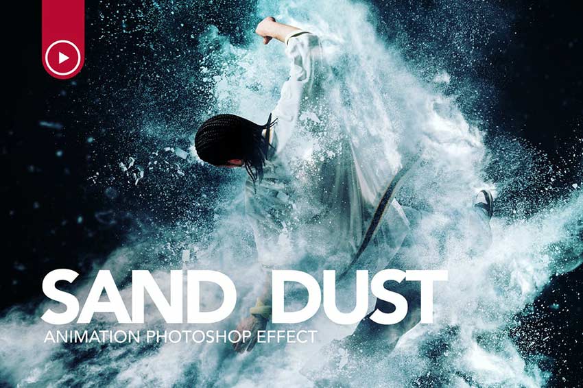 Sand Dust  Powder Explosion Photoshop Action