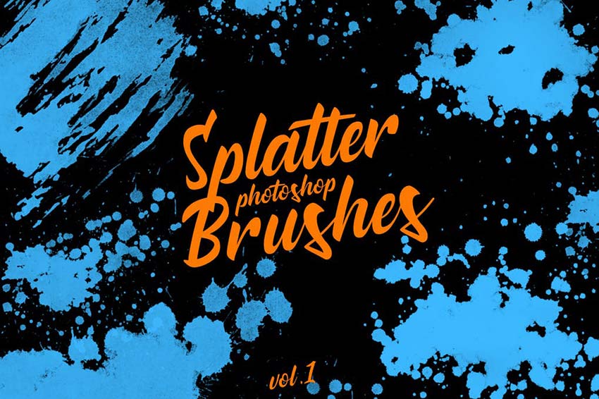 Splatter Mark Photoshop Brushes